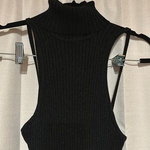 Express Black glitter top